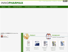 Tablet Screenshot of innopharmax.com.tw